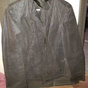 Oiled leather jacket